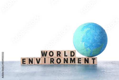 Model of Earth with text WO...
