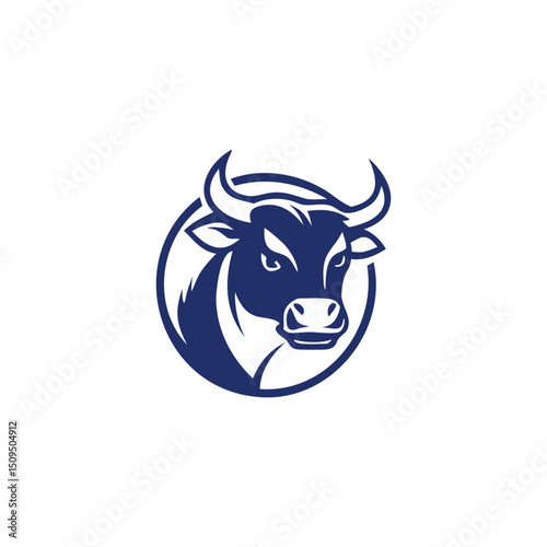 Cow or Bull Logo.  Professional Design for Animal Husbandry and Related Products