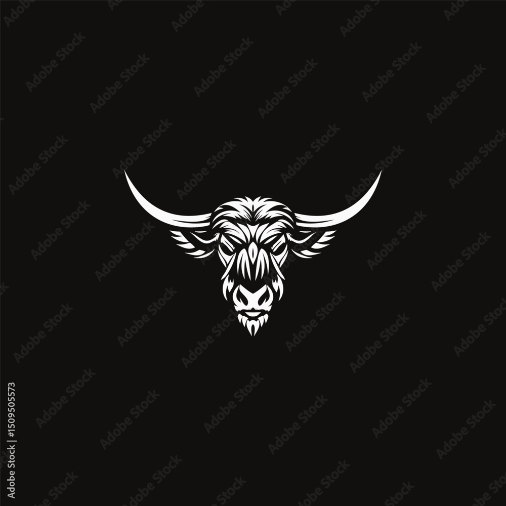Fototapeta premium Strong Bull Logo. Powerful Bull Design for Farm and Beef Industry Branding