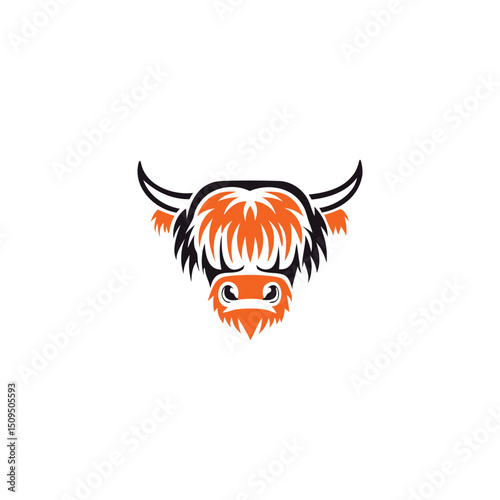 Unique Yak Character with Emo Style for Music Branding