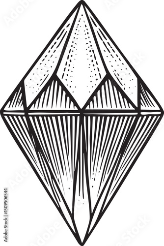 detailed geometric diamond .