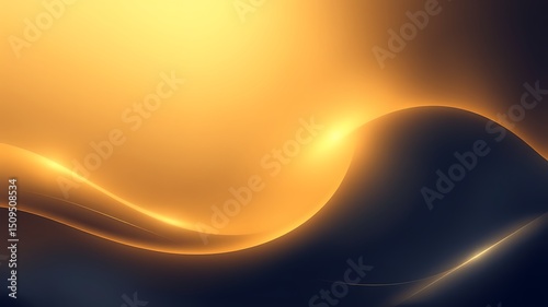 Abstract golden wave background design