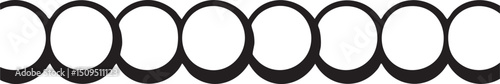row of simple circular shapes forms a continuous .