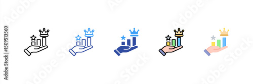 Competitive Advantage Multi Style Icon Set