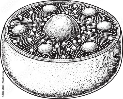 detailed depicts a cell’s internal structure.