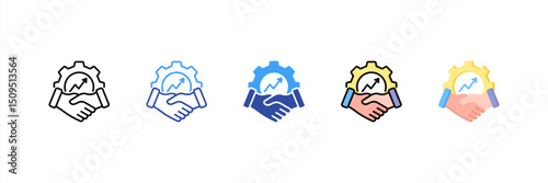 Partnership Multi Style Icon Set