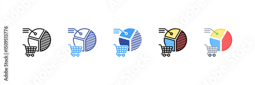Market Penetration Multi Style Icon Set