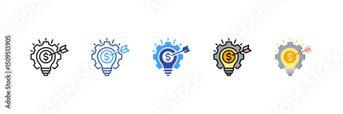 Strategy Multi Style Icon Set