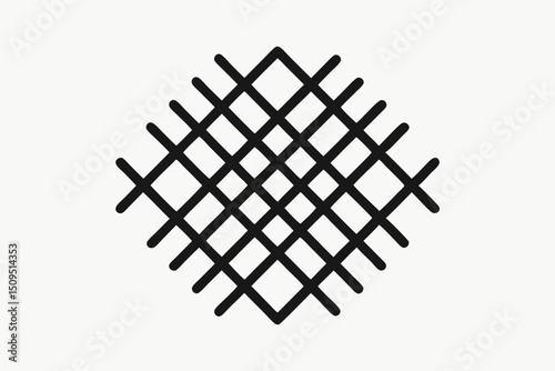 crosshatch grid decorative icon
