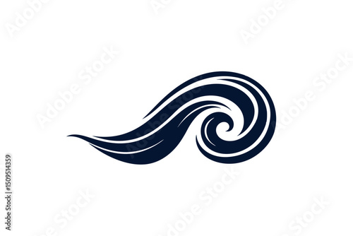 wave overlapping curve icon