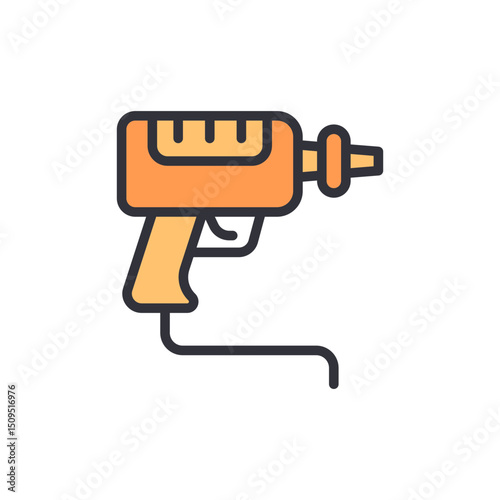 Isolated Soldering Iron Icon For Electronics Work And Repair Projects