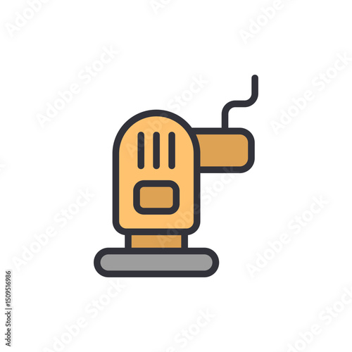 Modern Style Icon Illustration Of An Electric Sander Machine