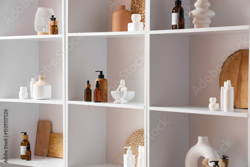 Different bath products on ...
