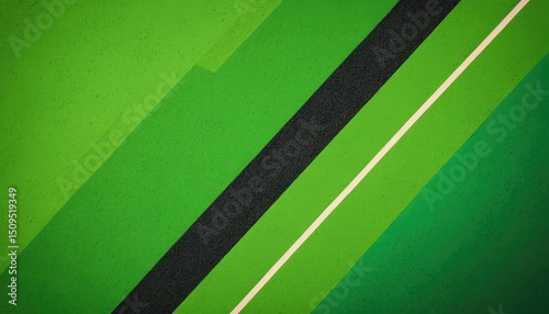 Green diagonal geometric striped background with halftone detailed. 3