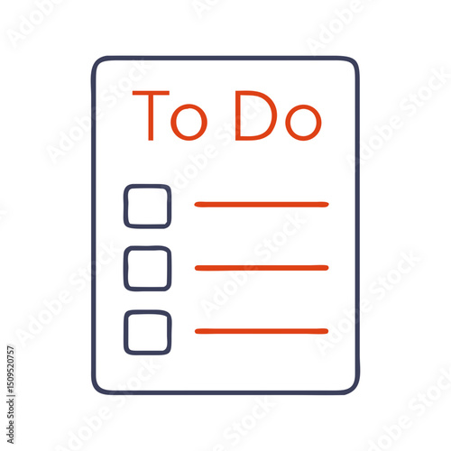 Simple to-do list with checkboxes and clean design