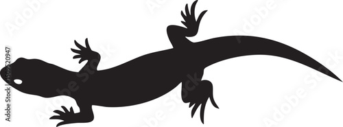 sleek lizard moves swiftly across a white surface.