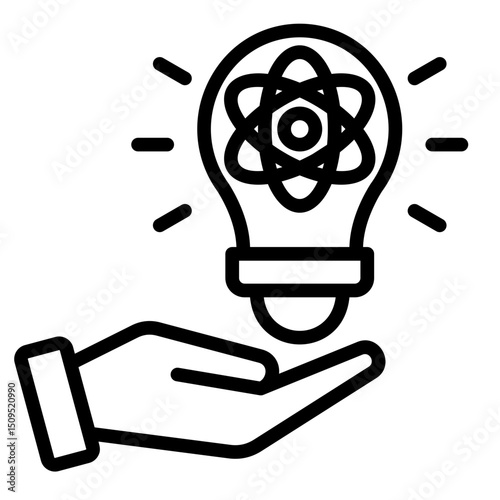 Lightbulb  Icon Element For Design	