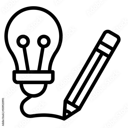 Creativity  Icon Element For Design	