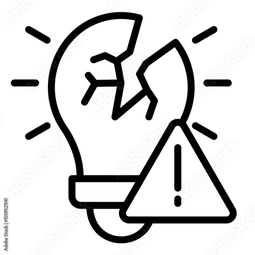 Disruption  Icon Element For Design	
