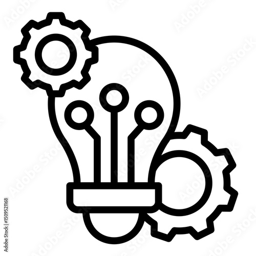 Digital Innovation  Icon Element For Design	