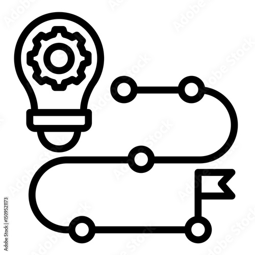 Innovation Roadmap  Icon Element For Design	