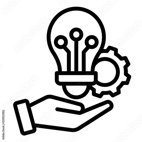 Innovative Solutions  Icon Element For Design	