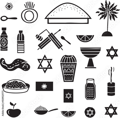diverse collection of culinary arranged in a symmetrical .
