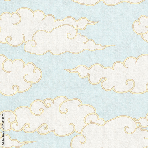 シームレス和風の雲