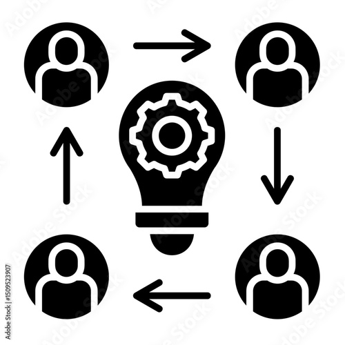 Creative Process  Icon Element For Design	