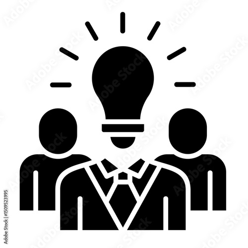 Leadership Support  Icon Element For Design	