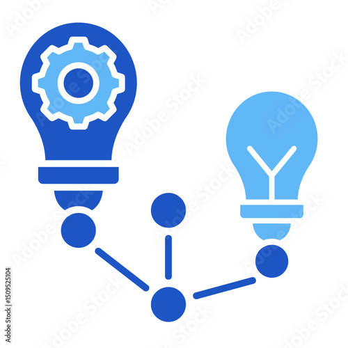 Idea Network  Icon Element For Design	