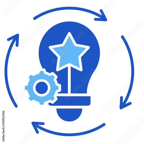Idea Generation  Icon Element For Design	
