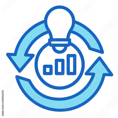 Continuous Improvement  Icon Element For Design	