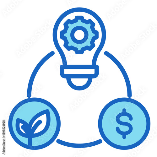 Innovation Ecosystem  Icon Element For Design	
