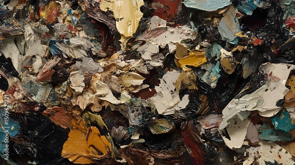 Abstract Impasto Oil Painting Texture Background Abstract Impasto Oil Painting Texture Background