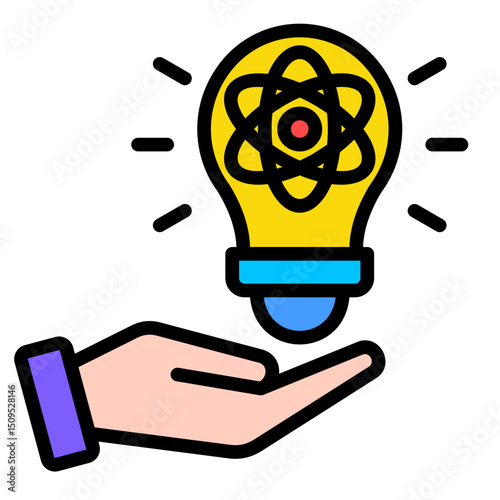 Lightbulb  Icon Element For Design	
