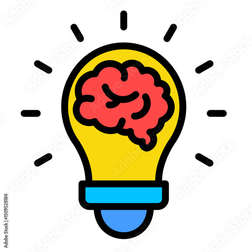 Idea Spark  Icon Element For Design	
