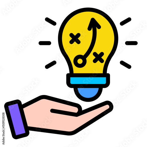 Innovation Strategy  Icon Element For Design	
