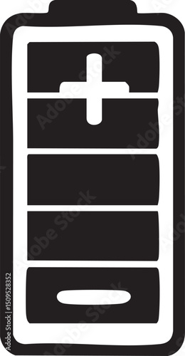simple battery displays low power.