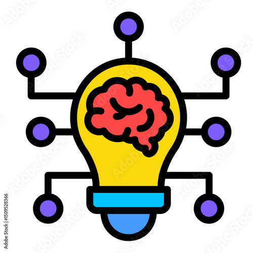 Mind Map  Icon Element For Design	