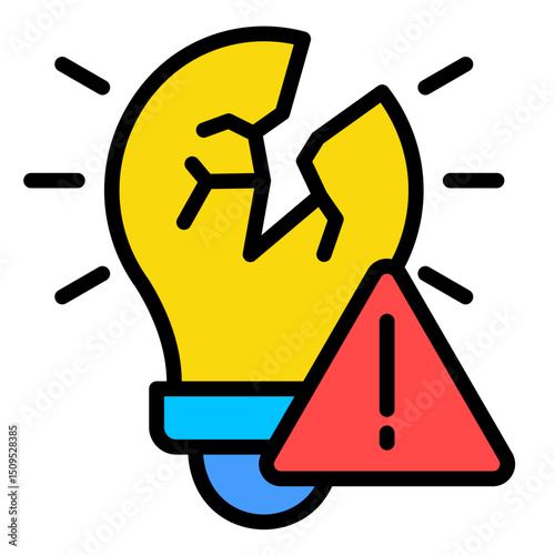Disruption  Icon Element For Design	