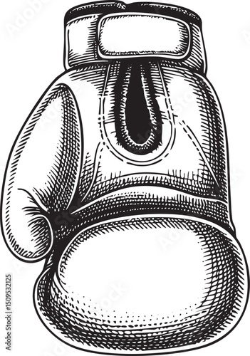 detailed of a boxing glove.