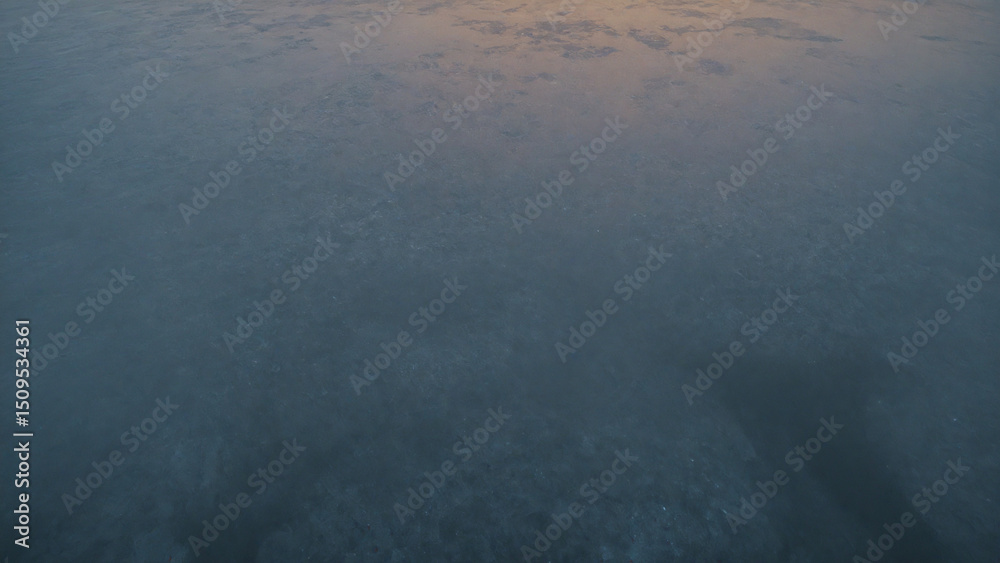 Fototapeta premium Aerial Moody Ocean Water Texture with Natural Light at Sunset Seascape