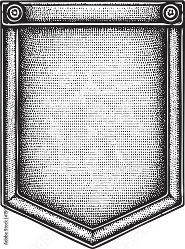 detailed textured of a denim pocket.