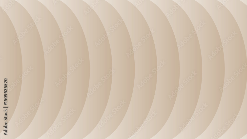 Obraz premium White paper background with circular textured design in wood and metal tones