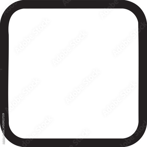 simple solid black square is presented against a white background.
