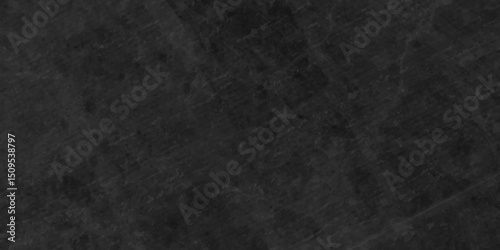Dark rough aged black stone wall grunge backdrop texture background. monochrome slate grunge concrete wall black backdrop vintage marbled textured border background.	

