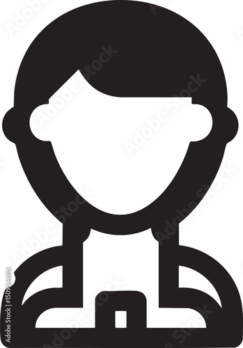 young person’s head and shoulders are displayed in a simple silhouette.