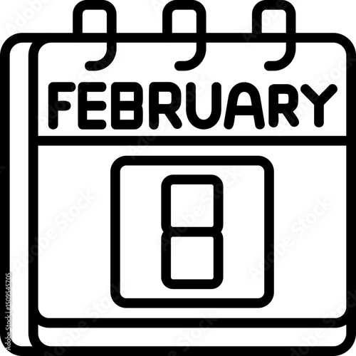 February 8 Icon