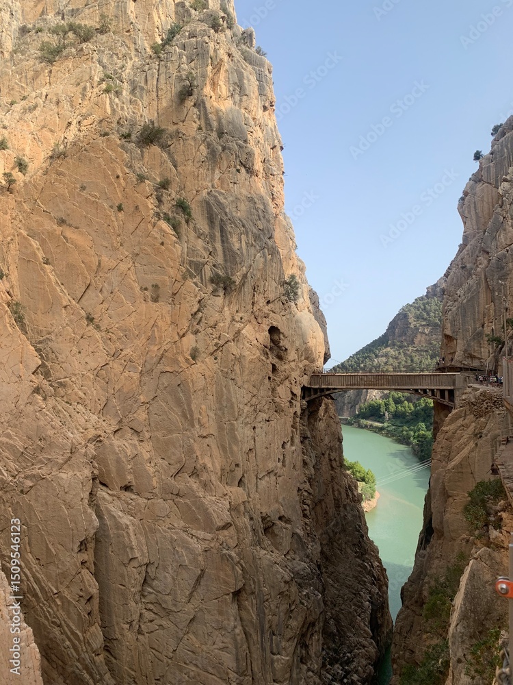 Fototapeta premium Canyon bridge over the river